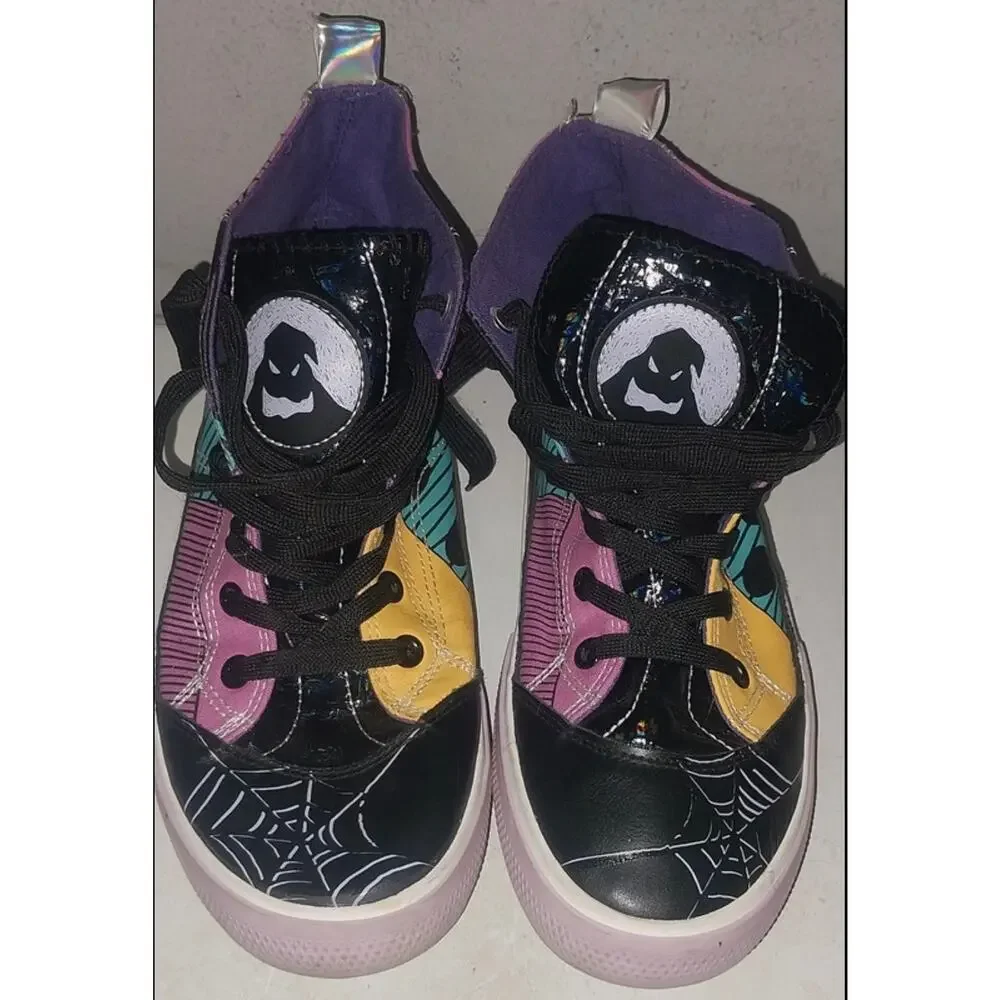 Disney Nightmare Before Christmas Jack Sally HighTop Sneakers Womens 8 Ground Up